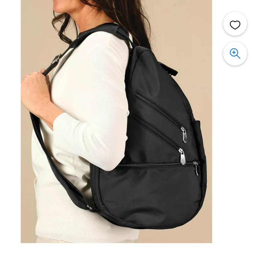 Ur-Go RFID Crossbody Bag Unisex Slingback Nylon Plenty‎ of Pockets Black
